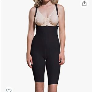 Marena Recovery Post Surgery Girdle With Suspenders Mid Thigh Size XS